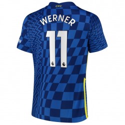 Camisola Chelsea Timo Werner 11 Equipamento Primeiro 2021-2022 Manga Curta